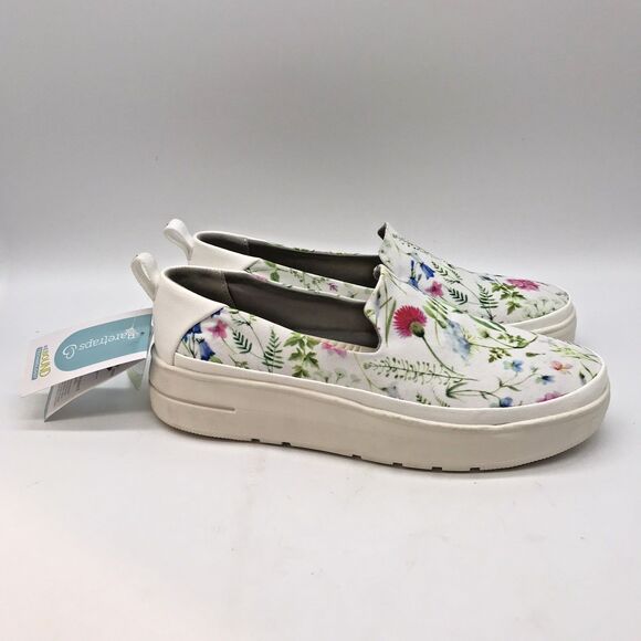 NEW Baretraps Nevin Platform Wedge Loafers Women's 8.5M Floral Slip On Shoes - Picture 1 of 13